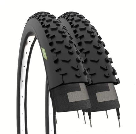 Ecovelò Unisex – Erwachsene Reifen Dübel 29 x 2,25 (57-622) MTB 29 Zoll 2, Schwarz, Einheitsgröße