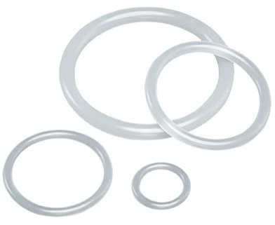 100 Stück lebensmittelechter weißer Silikon-O-Ring, Innendurchmesser 11.2mm, Außendurchmesser 16mm, Querschnitt 2.4mm, hochtemperaturbeständige, wasserdichte Dichtung, 11.2x2.4mm
