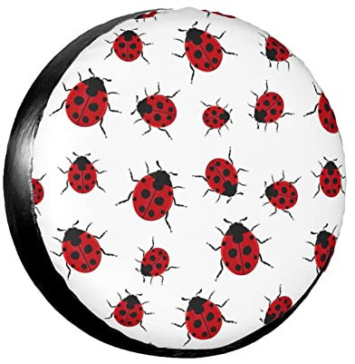 Ladybug Reifentaschen, Ersatzreifen-Abdeckung, wetterfest, universell passend für Reifendurchmesser von 68 - 74 cm