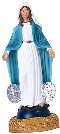 Garneck Kunstharz-Maria-Figur Für Kirchen-tischdekoration Religiöse Miniatur-skulptur Kleine Marienfigur Zum Bauen Kunstharz-Dekoration