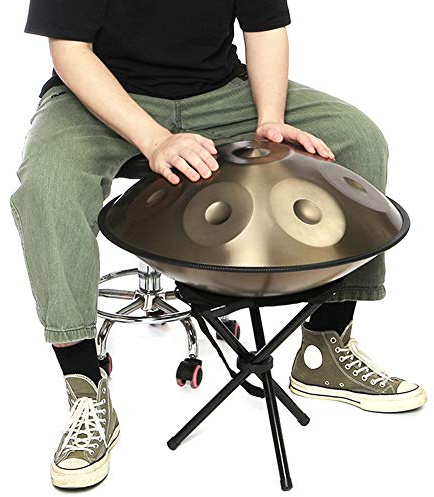 Handtrommeln, 9 Noten, F-Dur, D-Moll, Legierung, handgefertigte Handtrommel, Musik-Handtrommel mit Aufbewahrungstasche, Percussion-Musikinstrumente