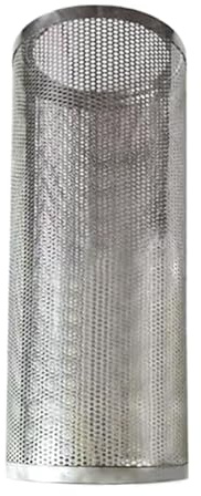 MagiDeal Schornstein-Funkenfänger-Bildschirm, Schornstein-Schutz gegen Verbrühungen, Netzabdeckung, Edelstahl-Ofenrohr-Funkenfänger für Outdoor-Wanderungen, 10cmx6.3cmx45cm
