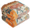 SE SOFTEXLY SESoftexly Couvre-lit Double Face en Coton avec Franges, Couverture tressée, Douillette, Motif Floral, 200 x 230 cm, réversible, pour TV, Patchwork Floral