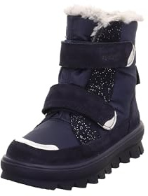 Superfit Mädchen FLAVIA warm gefütterte Gore-Tex Stiefel, BLAU/SILBER 8000