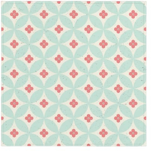 Stoffservietten mit Vintage-Blumenmuster, 50,8 x 50,8 cm, 6 Stück, waschbar, wiederverwendbar, Tischservietten für Hochzeiten, Partys, Urlaub, Familienessen