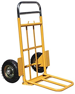 Plattformwagen, Gepäckwagen, Handkarren, Einkaufswagen, zusammenklappbarer Wagen mit Rädern, Tragfähigkeit 300 kg
