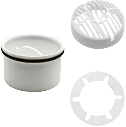 lafo Haarsieb & Tauchrohr für Dusche Ablaufgarnitur Set, Kompatibel mit Ablaufgarnitur. 6960, 6961, 6962, 6963, Hochwertiger Haarfänger & Geruchsstopper für Viega, Tempoplex, Grohe Duschablauf