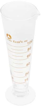 COSMEVIVI Vidrio Medidor De Laboratorio Con Escala Precisa Vaso De Vidrio Transparente Para Experimentos Científicos Medición Confiable Para Líquidos Como Pintura y Epoxi Graduado Para Proye