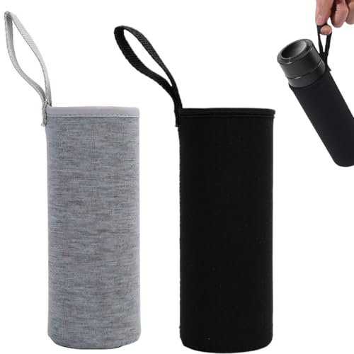EIROVYA bouteille d'eau sac en néoprène bouteille manchon thermique sacs bouteille bouteille d'eau manchon thermique manchon de bouteille en néoprène isolé adapté aux bouteilles, 2 pièce