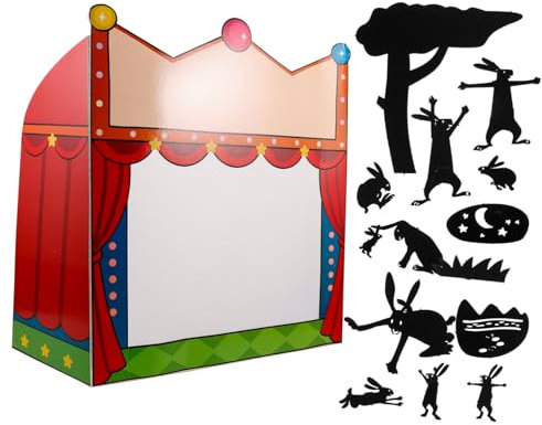Toyvian Shadow Puppets DIY Bastelset Kreatives Wissenschaftliches Experimentierset Für Junge Mädchen Puppentheater Karneval Geschichtenerzählen Schattenfiguren Bastelmaterial Ab Jahren