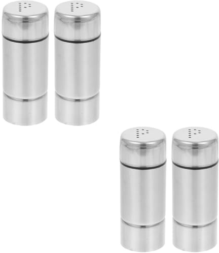 PRETYZOOM 2 Set Agitatore Di Bottiglia Di Condimento Shaker Di Sale E Macina Sale Contenitori Cucina Contenitore Cucina Bottiglie Di Spezie Da Cucina Silver 2 Pezzi * 2