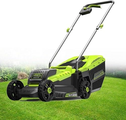 YMXEURSC Scarificateur et déchaumeur électriques,Scarificateur de pelouse 2 en 1 avec Puissant Moteur de 15 ampères,Sac de Collecte de 14,5 gallons