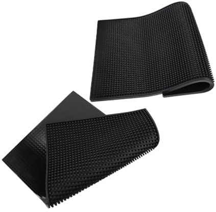 TOPPERFUN 2pièces Tapis De Bar Antidérapant PVC Égouttoir à Tapis De Séchage pour Café Protection De Comptoir De Cuisine Lot