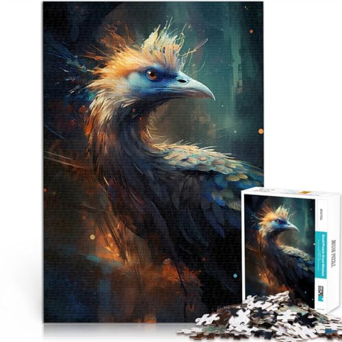 Puzzles de 1000 pièces pour Adultes Vautour Forêt enchantée pour Le Jeu éducatif Challenge Toy Décoration Parfaite 38x26cm