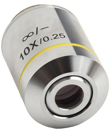 195 Infinity Objectif Microscope Objectif 4X 20X Design Achromatique avec Revêtement Anti-Reflet Compatible avec Microscopes Scientifiques Professionnels ()