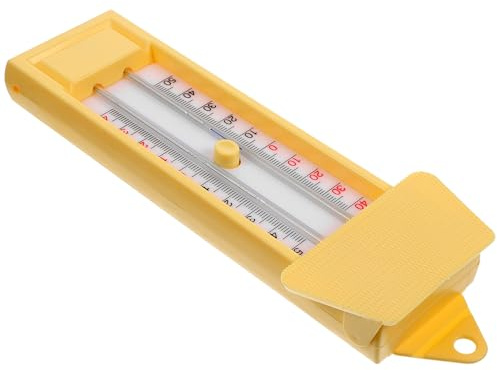 JECOMPRIS Termometro da parete per interni: termometro per esterni con temperatura massima e minima per e - Include pulsante di reset - Intervallo da -40℃ a +50℃