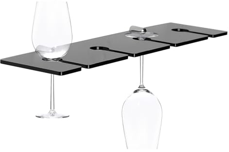 Generico Portavasos de pared – Portavasos de acrílico montado en la pared, almacenamiento resistente, opciones transparentes y negras, diseño moderno y sencillo | para, casa, bar, armario del V