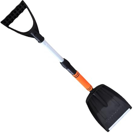 Pala quitanieves para Coche - Quitanieves telescópico Desmontable de 34 Pulgadas | Hoja Extra Grande de ABS con Mango en D para Limpieza de Caminos, aceras, Patios y Jardines de Invierno