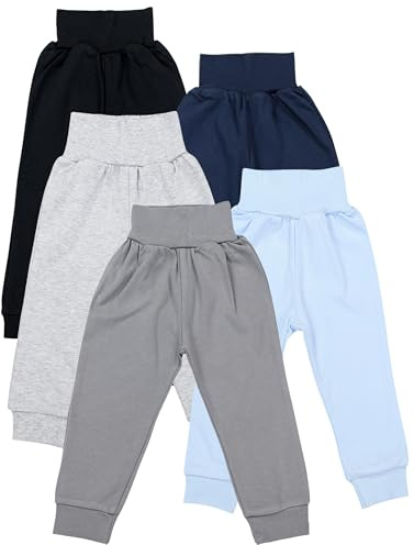 TupTam Pumphose Baby 5er Pack Unisex - Bequeme Baby Hose für Jungen und Mädchen aus Oeko-Tex Baumwolle
