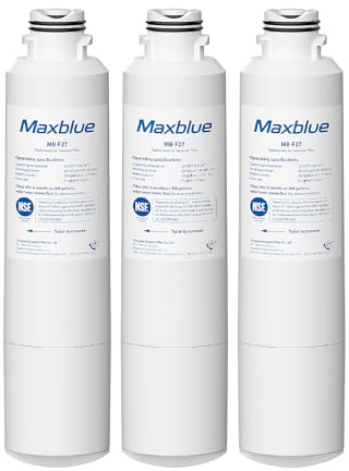 Maxblue MB-F27 Filtre Frigo Remplacement pour Samsung® DA29-00020B, 3 Pack | Compatible avec Samsung® DA29-00020B, Réfrigérateur HAF-CIN EXP DA29-00020A DA97-08043ABC, Kenmore46-9101, REFSVC AP5271937