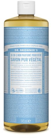 Dr Bronner's oparfymerad flytande tvål 945 ml