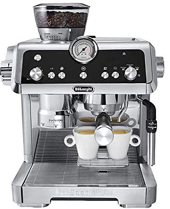 De'Longhi La Specialista Bean to Cup Pump Espresso Coffee Machine, 0.4liters, Silver EC9335.M