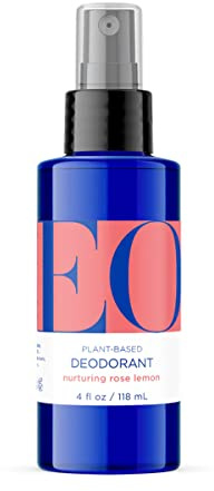 EO, Deodorant Spray Natural Rose And Lemon, 4 Fl Oz
