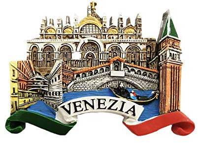 Venezia Italia - Magnete da frigorifero 3D, regalo per souvenir, decorazione per casa e cucina, collezione di magneti per frigorifero