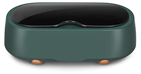 Ultrasonic Cleaner 400ml Professional Removable Cleaning Net for Polishing Jewelry, Rings, Watches, Eyeglasses, Dentures, Coins, Metal Parts and More (Green)