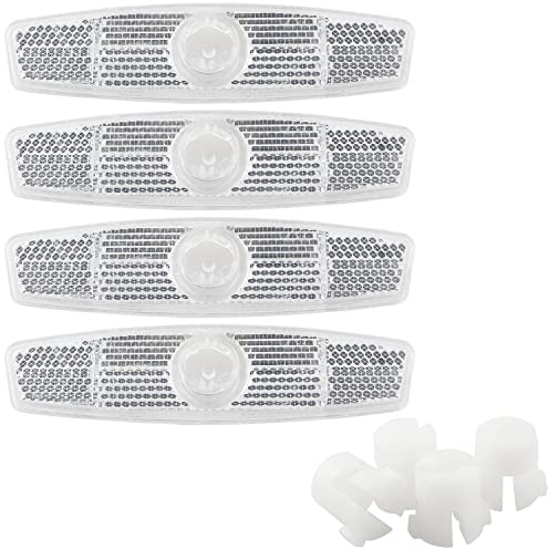 ZYAMY 4pcs Riding Bike Bicycle Warning Reflector Bicycle Wheel Spoke Reflector for Mountain Bike Road Bike Decoration Safety Warning, White