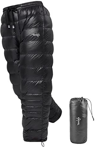 Tentock Vinter snöbyxor dunbyxor för herr dam byxor med sidofickor tilldragbara benöppning vindtät dragsko byxor, L-ny, XL-NEW