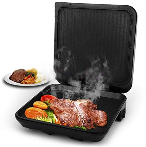 Samnuerly Máquina de crepé eléctrica Multifuncional de Doble Cara, Horno electromecánico para Pasteles de Pizza, Olla Seca, tapón Antiadherente para Hornear