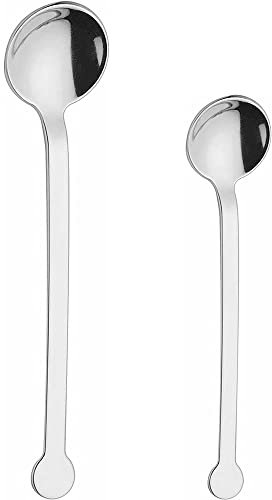 Cucchiaino riflesso in Acciaio Inox 18/10 Cucchiaio per caffè Cappuccino Moka Tea Set 12 da Bar Ristorante Cucina casa-10 cm