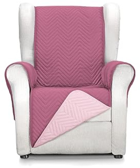 Martina Home Milano Bezug für 1-Sitzer/Relax-Polstersofa – Aubergine/Lachs