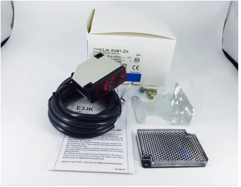 Abridor de puerta automático Puerta batiente corredera de garaje de 4m y abridor de puerta fotocélula infrarroja reflectante/Sensor infrarrojo haz de ojo fotográfico con protección múltiple(110v 220v)