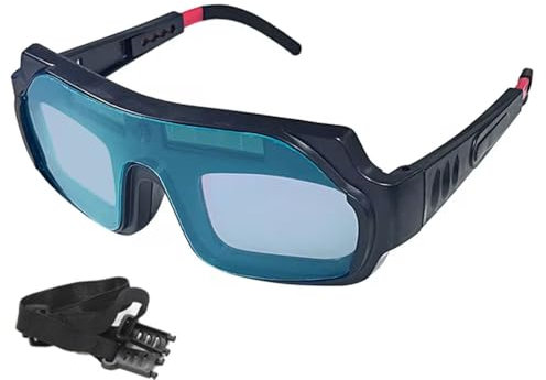 KLCDD Oscuramento Automatico Oscuramento Dimmerazione Saldatrice Maschera Casco Occhi Occhiali Occhiali da Saldatore per Saldatrice Strumenti per Attrezzature,A