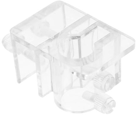 Kisangel Water Pipe Clamp Tool Holder Aquarium Dosing Pump Hose Fixing Clip Robust Acrylic Aquarium Tools Holder for Fish Tank Filtration Hose