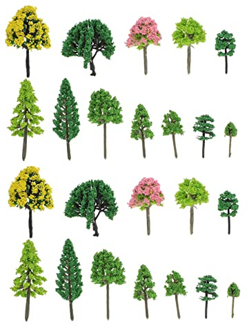 Ciieeo Elegante Baum-Requisiten – 55 Handgefertigte Landschaftsmodelle Mit Lebendigen Baum-Designs