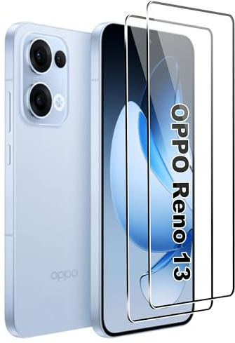 Tieeyivv Protector de Pantalla para OPPO Reno 13 5G Cristal Templado+ Protector de Lente de Cámara, Cobertura Total Vidrio Templado [9H Dureza] HD Film Cristal Templado
