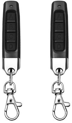 Bkiyougo 433 MHz, duplicatore di telecomandi 4 in 1, telecomando universale, telecomando per garage, portachiavi clonazione wireless, per cancelli elettrici, porte di allarme auto, porte di allarme