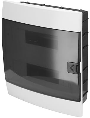 Quadro Elettrico da Incasso 2 File per 24 Moduli 112,5x286x340,5 mm IP40 – Bianco Scatola di Distribuzione in ABS – Centralino per Impianti Elettrici da Interno – Horoz Electric