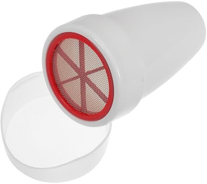 ELAYARD Handheld Flour Sifter and Powder Sugar Shaker for Baking, Small Fine Mesh Coffee and Cocoa Powder Sieve, White Kitchen Tool for Dusting and Cooking