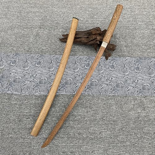 HJHUUA Palisander-Katana,handgefertigtes Bokken,103 cm langes Samurai-Schwert aus Holz,leicht zu tragen beim Ausgehen