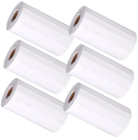 OSOLADY 6rolls Instant Camera Thermal Printer Paper Printable Photo Paper for Boy Girl Cameras Smooth Surface for