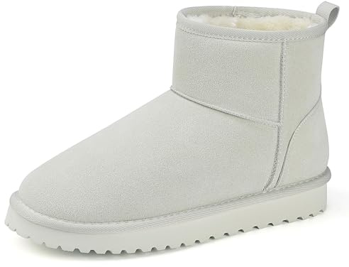 Mishansha Stivali Donna Invernali Imbottiti 36-42 EU | Scarpe da Neve, Calda, Antiscivolo, Comode, Spostamenti Quotidiani, Passeggiate