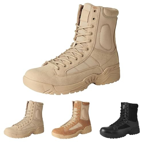 Botas de carga para hombre, botas de senderismo de caña alta, zapatos de montañismo, impermeables, zapatos de senderismo, zapatillas de tobillo para combate, ejército, tácticas, zapatillas de