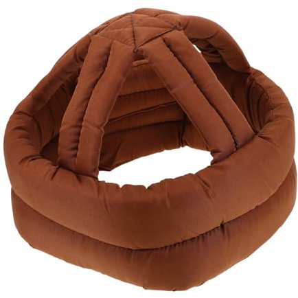 Casquette de Protection Antichute pour Adultes et Seniors, Café | Coton Rembourré, Sangle Réglable, Légère, Prévention des Blessures, Usage Quotidien