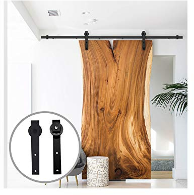 9FT/274 cm Schiebetür Kit Scheunentor Kit Scheunentor Hardware Schiebetür Hardware Kit für Eine Tür/LWZH