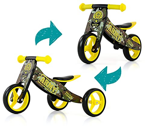 Milly Mally 5901761123777 2in1 Jake Army Vehicle, gelb