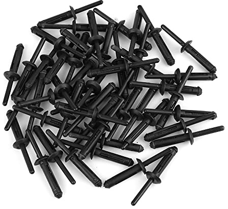 sourcing map Kunststoff-Stoßstangenclips Für Jeep Wrangler JK 50 Stück | Für 6 Mm Bohrung, Teile-Nr. 6506007AA, Frontstoßstange, Motorhaube, Kotflügel, Nicht OEM Zubehör